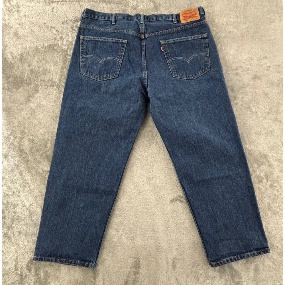 Levi's 550 Relaxed Fit Jeans Mens 44x29 Dark Stonewash Straight Leg 01550-4886